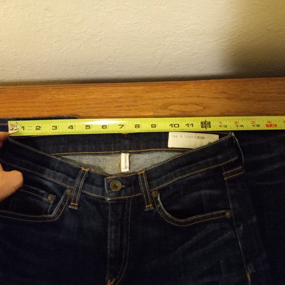 Rag & Bone Crop Straight Leg Jeans - Size 27 Boyfriend Like Cut Style - Picture 9 of 16